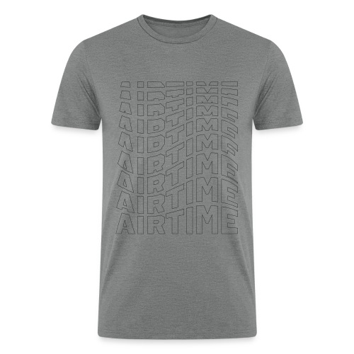airtime textblock hollow wave - Men’s Tri-Blend Organic T-Shirt