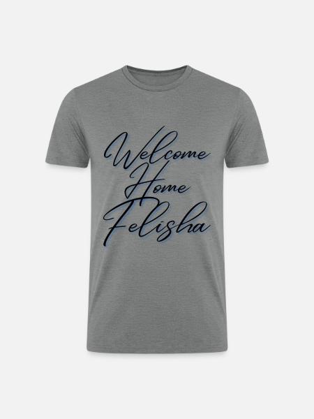 WelcomeHomeFelishaBlue - Men’s Tri-Blend Organic T-Shirt - heather gray