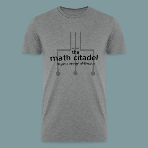 Abstract Math Citadel - Men’s Tri-Blend Organic T-Shirt