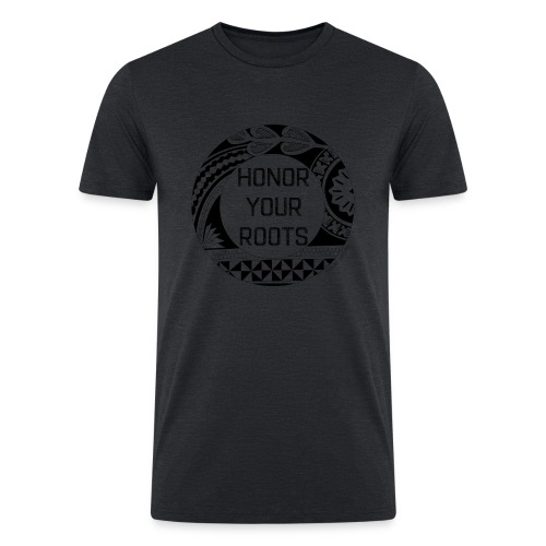 Honor Your Roots (Black) - Men’s Tri-Blend Organic T-Shirt