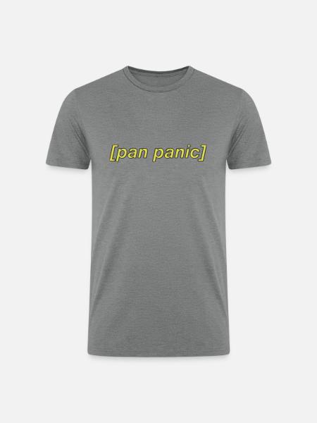 Pan Panic Subtitles - Men’s Tri-Blend Organic T-Shirt - heather gray