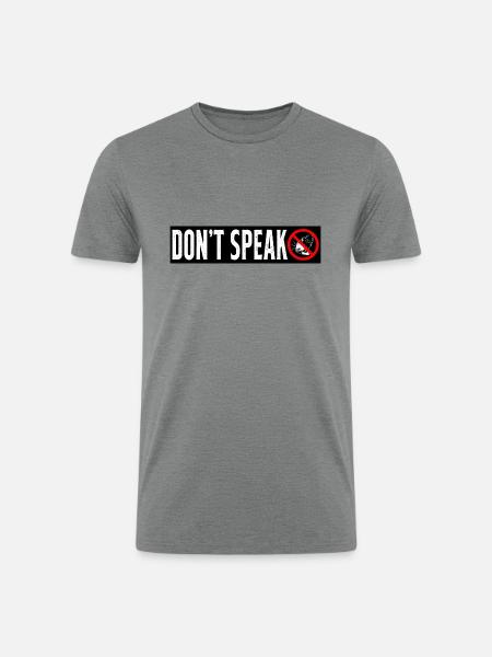 Do Not Speak - Men’s Tri-Blend Organic T-Shirt - heather gray