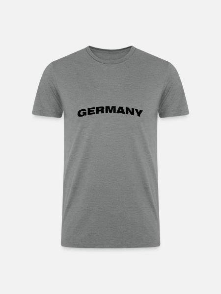 Germany - Men’s Tri-Blend Organic T-Shirt - heather gray
