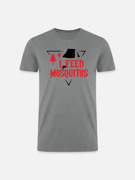 I FEED MOSQUITOS nostalgia - Men’s Tri-Blend Organic T-Shirt - heather gray