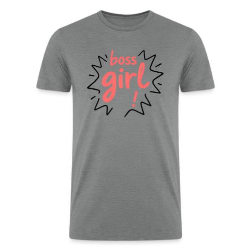 Boss Girl Bold Feminist Statement - Men’s Tri-Blend Organic T-Shirt