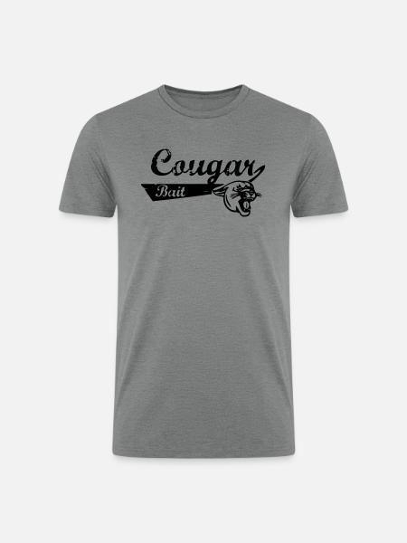 cougar bait - Men’s Tri-Blend Organic T-Shirt - heather gray