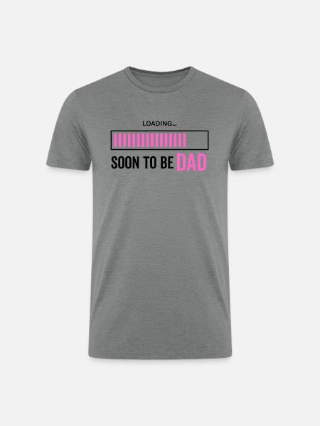 Soon To Be Dad - Men’s Tri-Blend Organic T-Shirt - heather gray