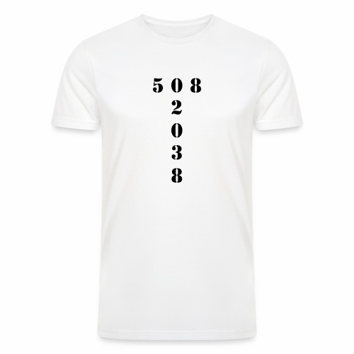 508 02038 franklin area/zip code - Men’s Tri-Blend Organic T-Shirt
