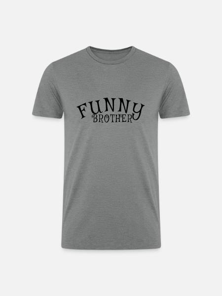 FUNNY BRO - Men’s Tri-Blend Organic T-Shirt - heather gray