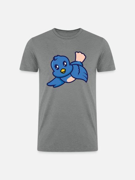 Berry the blue - Men’s Tri-Blend Organic T-Shirt - heather gray