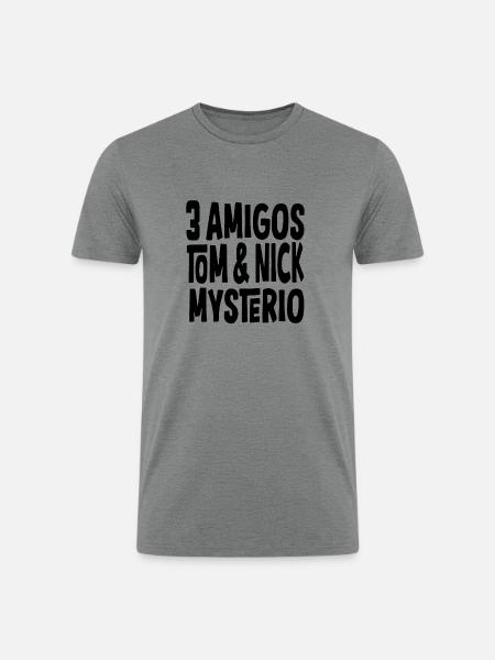 Tom And Nick Mysterio - Men’s Tri-Blend Organic T-Shirt - heather gray