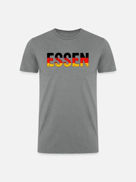 Essen Germany - Men’s Tri-Blend Organic T-Shirt - heather gray
