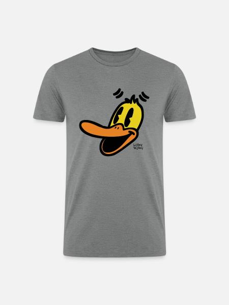 Lucky Ducky - Men’s Tri-Blend Organic T-Shirt - heather gray