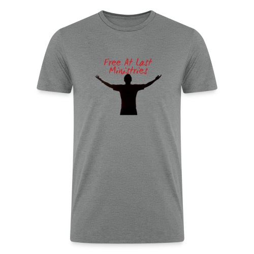 Free At Last Ministries Logo - Men’s Tri-Blend Organic T-Shirt