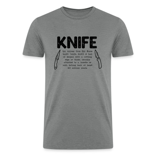 Knife Definition - Men’s Tri-Blend Organic T-Shirt