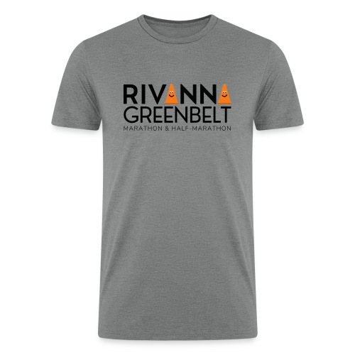 RIVANNA GREENBELT (all black text) - Men’s Tri-Blend Organic T-Shirt
