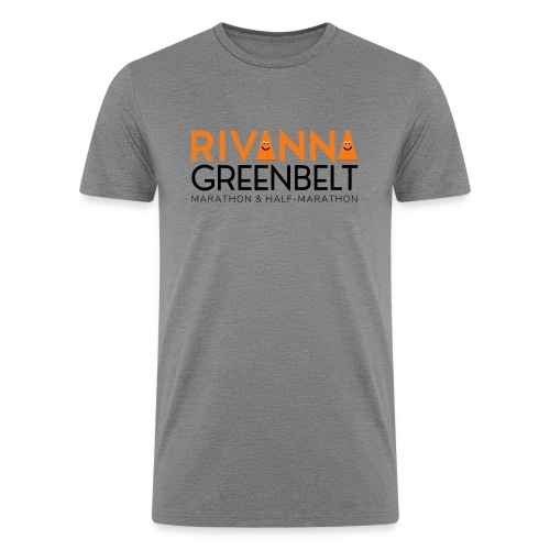 RIVANNA GREENBELT (orange/black) - Men’s Tri-Blend Organic T-Shirt