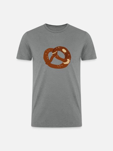 Pretzel - Men’s Tri-Blend Organic T-Shirt - heather gray