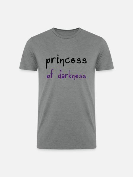 Princess of Darkness - Men’s Tri-Blend Organic T-Shirt - heather gray