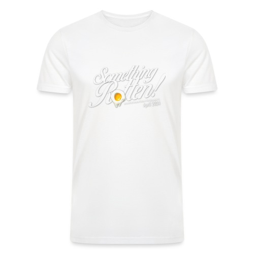 Something Rotten - white logo - Men’s Tri-Blend Organic T-Shirt