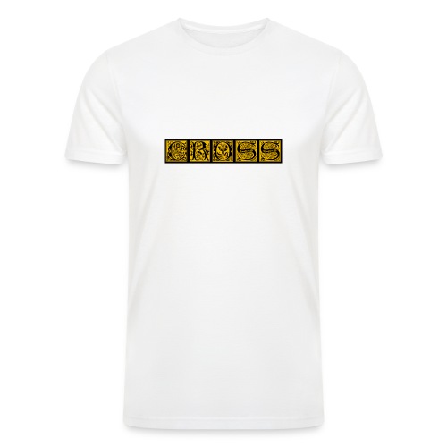 Cr0ss Gold-Out logo - Men’s Tri-Blend Organic T-Shirt