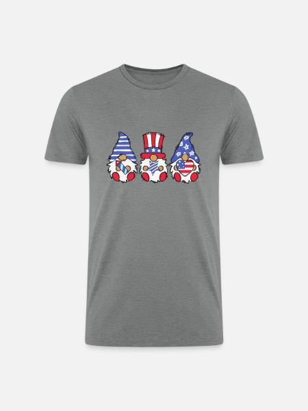 4th of july Gromies - Men’s Tri-Blend Organic T-Shirt - heather gray