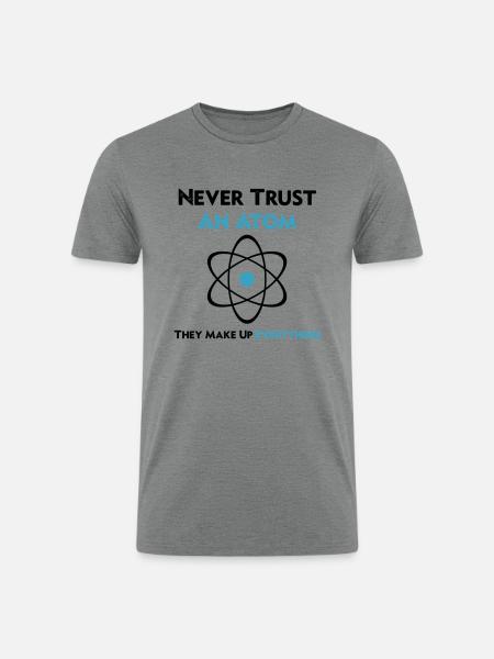 Make Up Everything - Men’s Tri-Blend Organic T-Shirt - heather gray