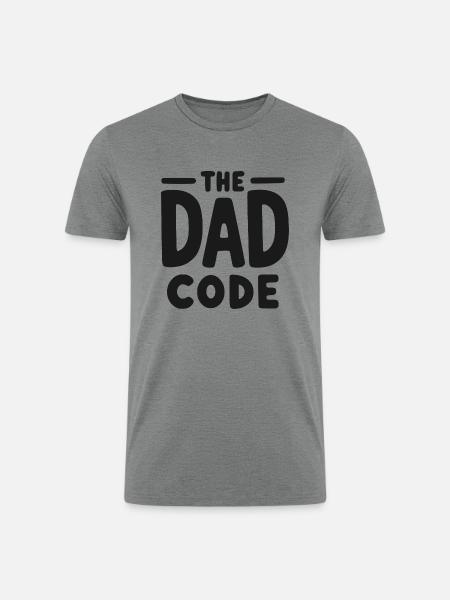 The Dad Code - Men’s Tri-Blend Organic T-Shirt - heather gray