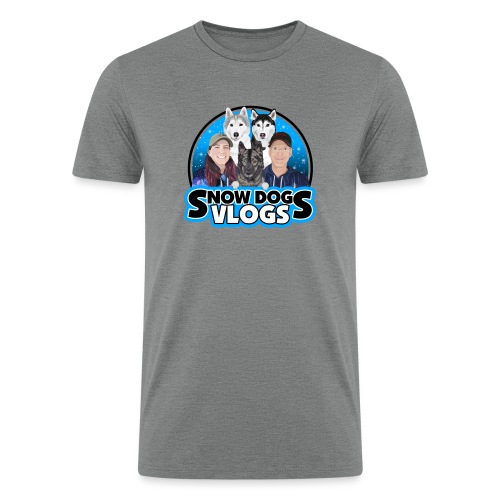 Snow Dogs Vlogs Family Logo - Men’s Tri-Blend Organic T-Shirt