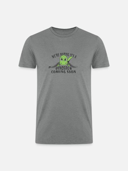 Prehistoric Peekaboo - Men’s Tri-Blend Organic T-Shirt - heather gray