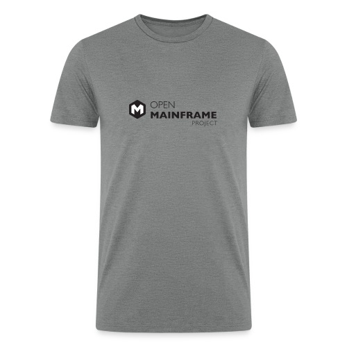 Open Mainframe Project - Black Logo - Men’s Tri-Blend Organic T-Shirt