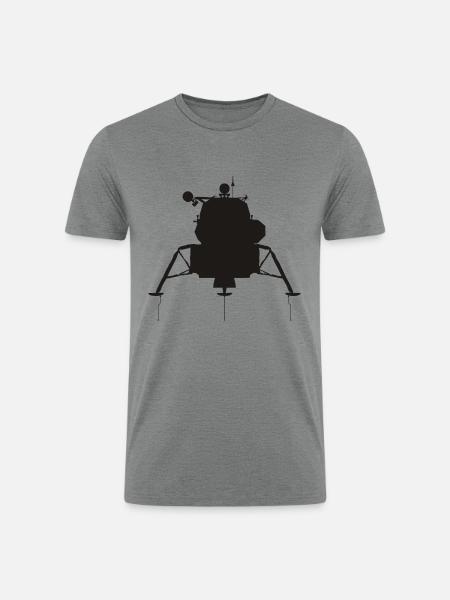 Lunar Module - Men’s Tri-Blend Organic T-Shirt - heather gray