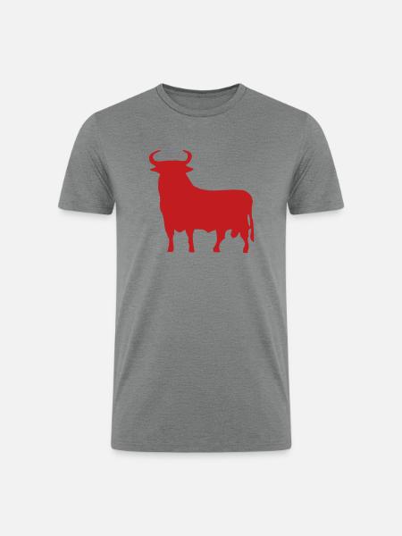 Spanish Bull - Men’s Tri-Blend Organic T-Shirt - heather gray