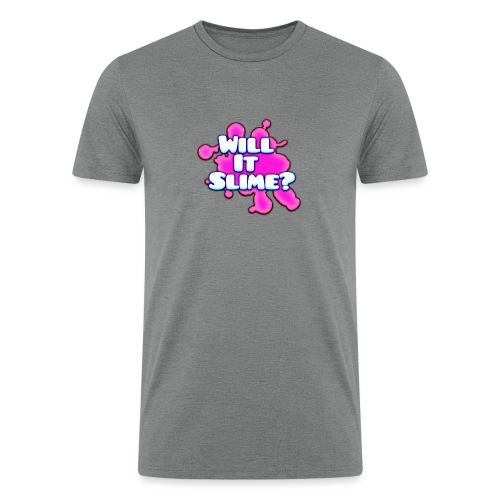 Pink Will It Slime Logo - Men’s Tri-Blend Organic T-Shirt