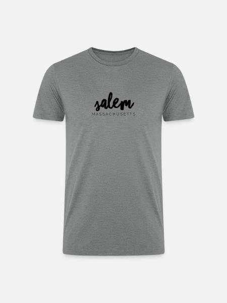Salem Massachusetts - Men’s Tri-Blend Organic T-Shirt - heather gray