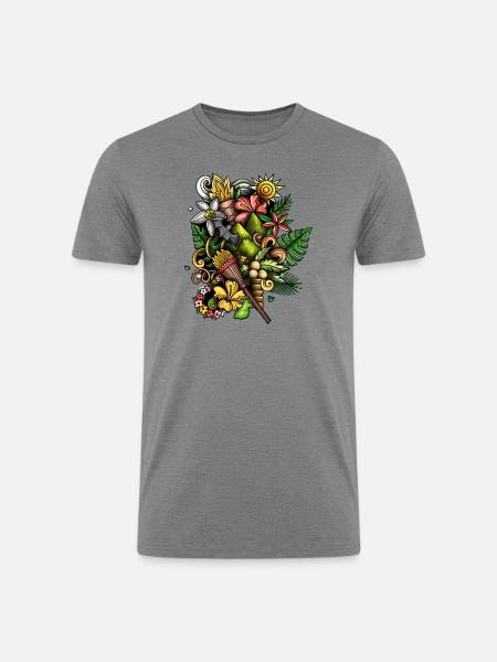 Lunar Dreamcatcher - Men’s Tri-Blend Organic T-Shirt - heather gray