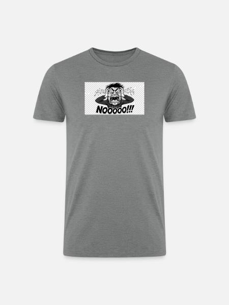 Noooo Scream Comic Style - Men’s Tri-Blend Organic T-Shirt - heather gray