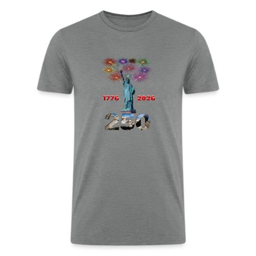 1776 - 2026 | 250 Years USA | Fireworks - Men’s Tri-Blend Organic T-Shirt