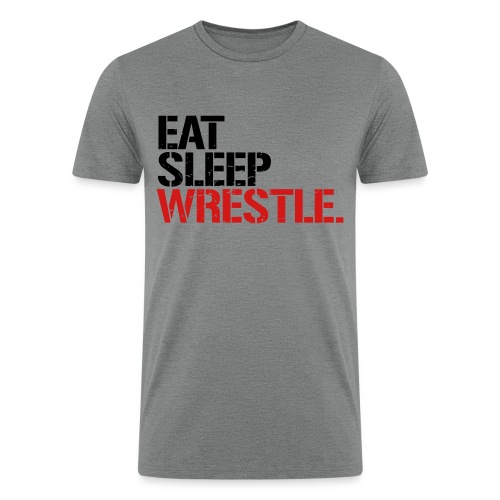Eat Sleep Wrestle - Men’s Tri-Blend Organic T-Shirt