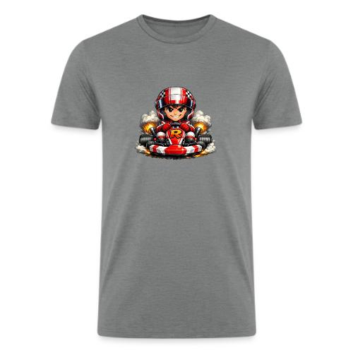 Carcadelogoracerfront - Men’s Tri-Blend Organic T-Shirt