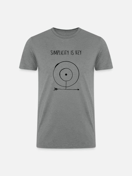 Simplicity - Men’s Tri-Blend Organic T-Shirt - heather gray