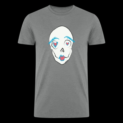Kissing skull - Men’s Tri-Blend Organic T-Shirt