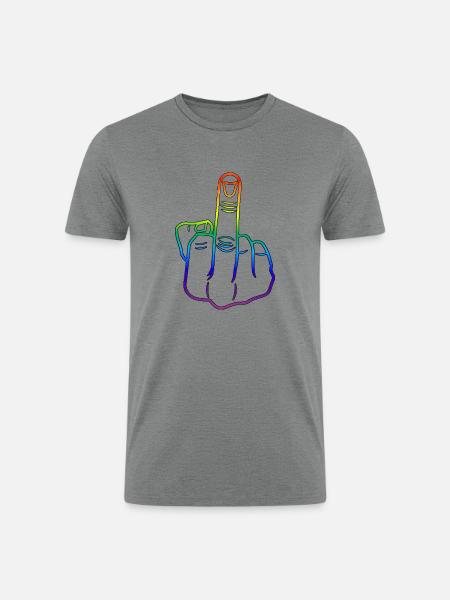 Small Gesture - Men’s Tri-Blend Organic T-Shirt - heather gray