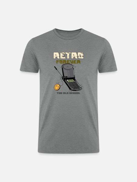 phone - Men’s Tri-Blend Organic T-Shirt - heather gray