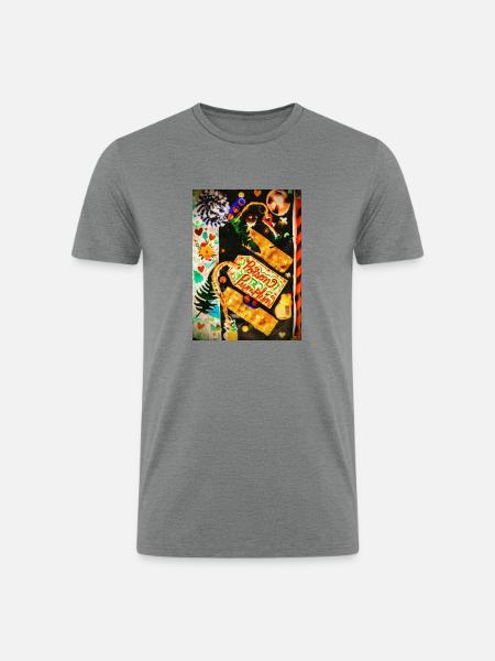 Poison Pumpkin - Men’s Tri-Blend Organic T-Shirt - heather gray