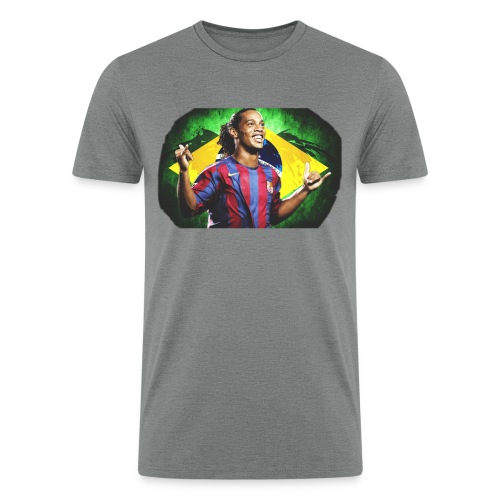 Ronaldinho Brazil/Barca print - Men’s Tri-Blend Organic T-Shirt