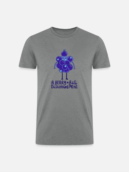 Berry big - Men’s Tri-Blend Organic T-Shirt - heather gray
