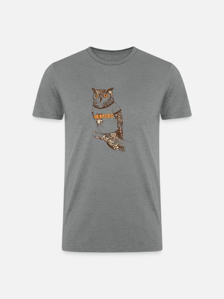 Original Hooter - Men’s Tri-Blend Organic T-Shirt - heather gray