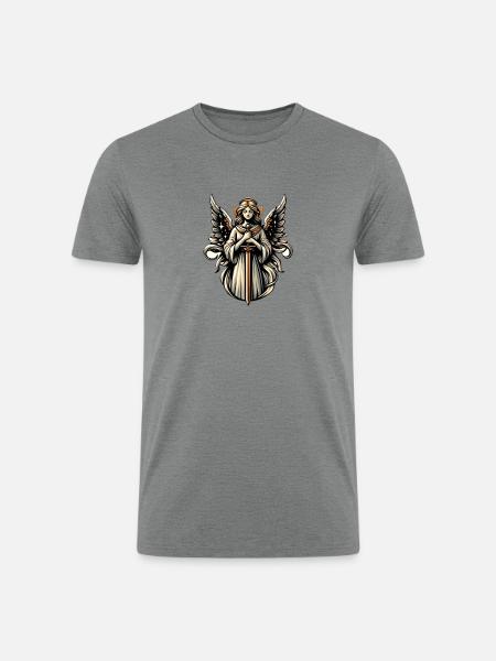 Guardian Angel - Men’s Tri-Blend Organic T-Shirt - heather gray