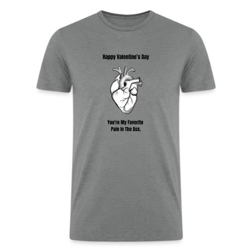 I'm Glad I Swiped Right T-Shirt | Funny Valentine - Men’s Tri-Blend Organic T-Shirt